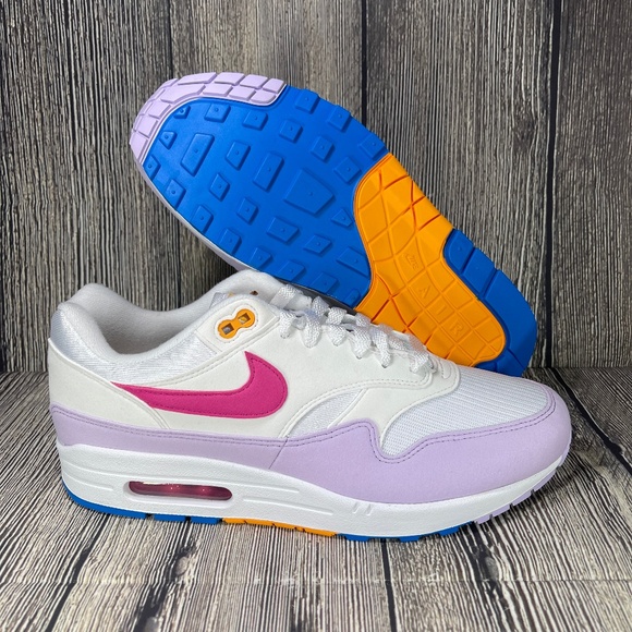 Nike Shoes - NIKE Air Max 1 White/Alchemy Pink/Photo Blue/Lilac WMNS 12 Mens 10.5 HF5071-100